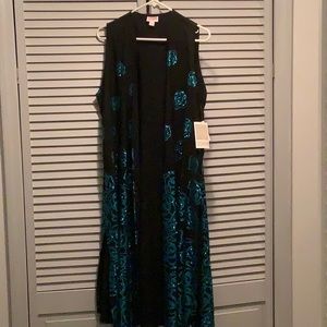 Elegant Joy Duster Length Open Vest